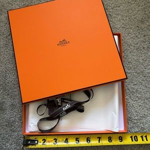 Hermes Orange box ribbon shipping boxes